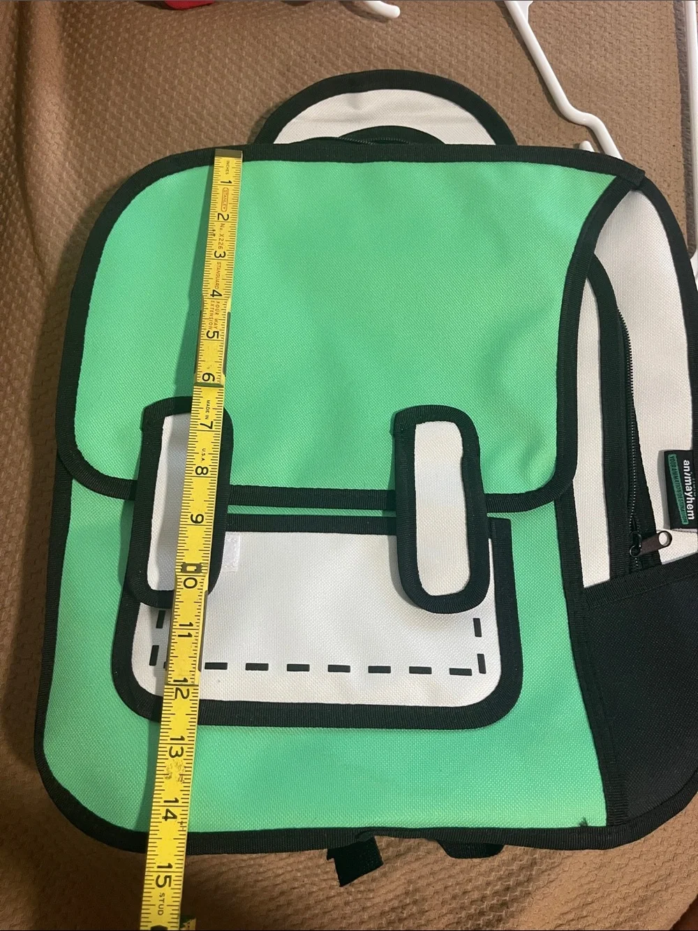 Hulu animayhem Kids Cartoon-Style Mint Green Backpack